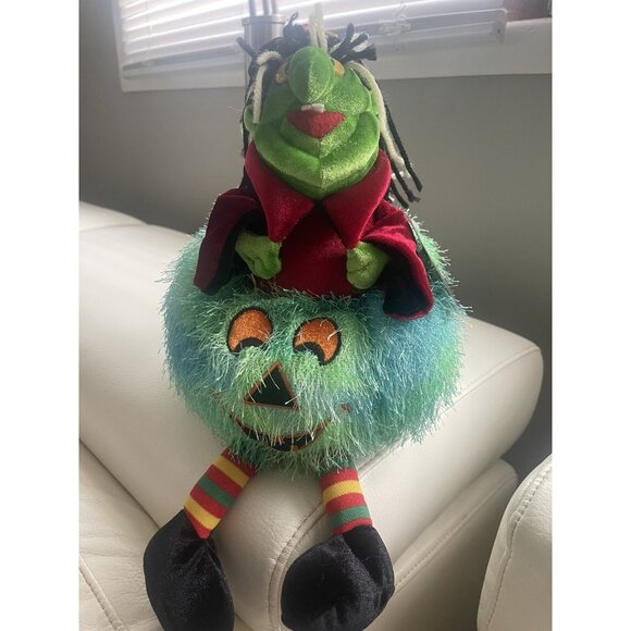 Y2K Collectable Discontinued Meijer Halloween Witch & Pumpkin Plush By Caltoy 03 - Picture 3 of 16